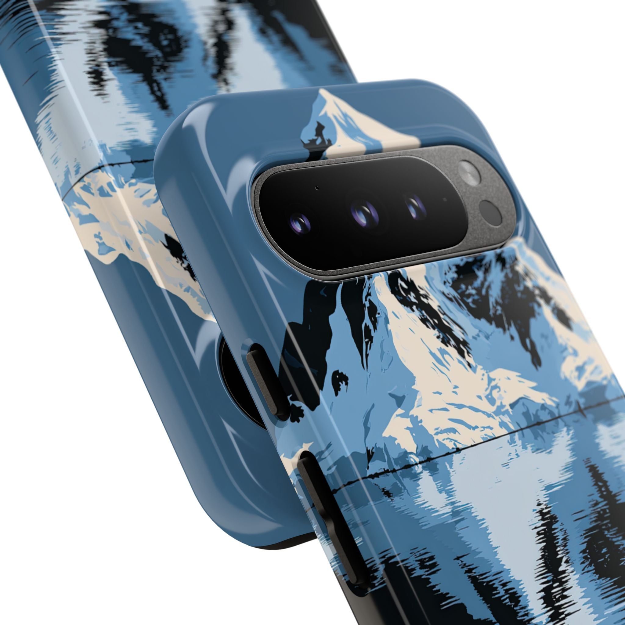 Blue Tough Phone Case for Google Pixel - Arctic Summit Mirror