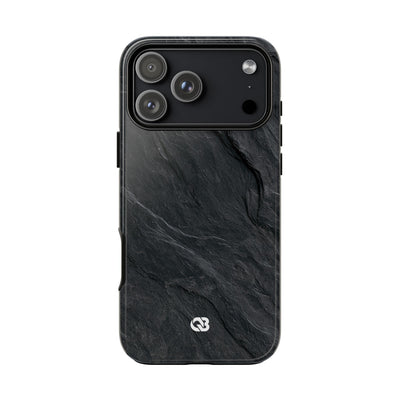Dark Slate Strata · Tough Phone Case for iPhone · Black