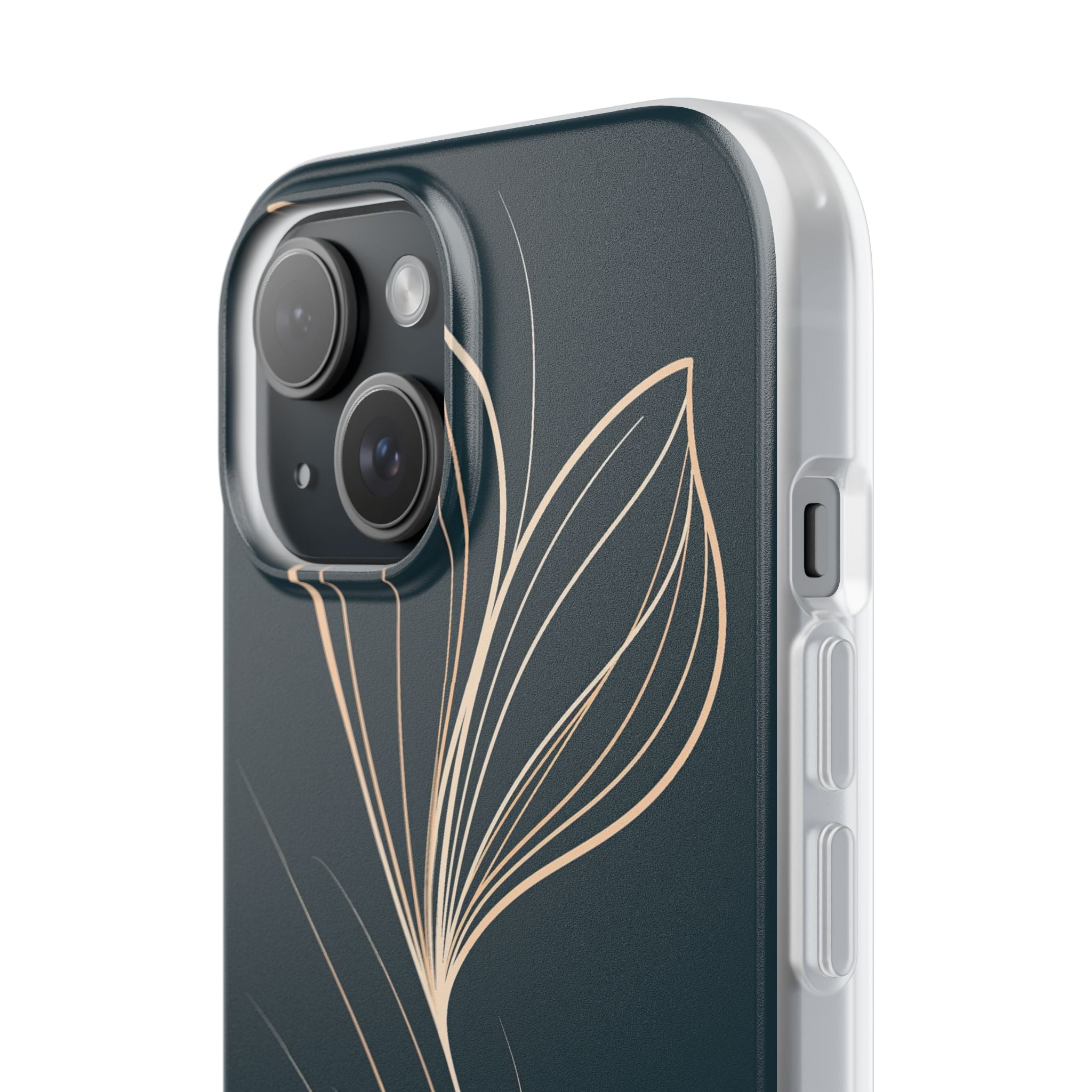 Teal Lite Phone Case for iPhone - Sandstone Silk Flora