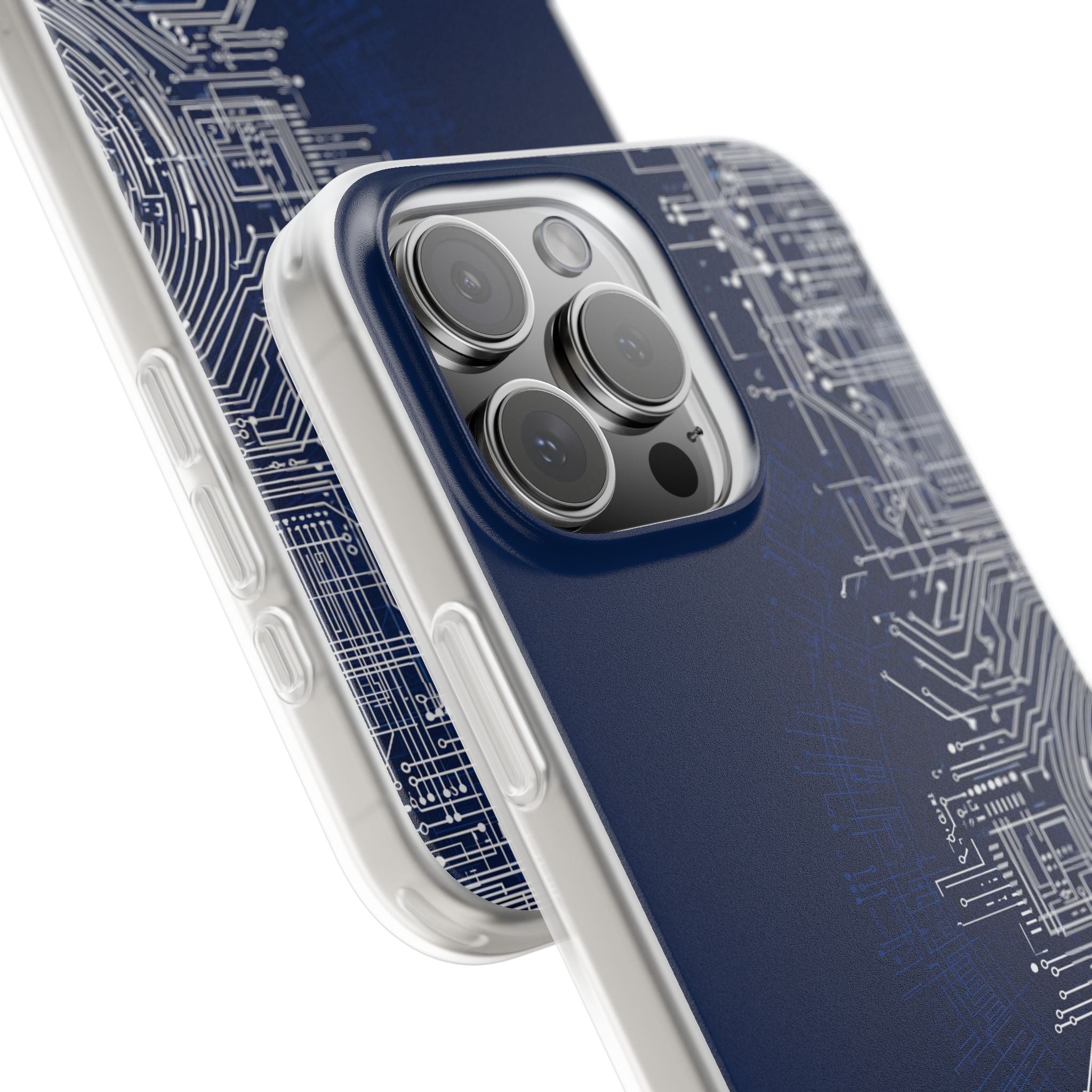 Blue Lite Phone Case for iPhone - Cobalt Circuit Logic