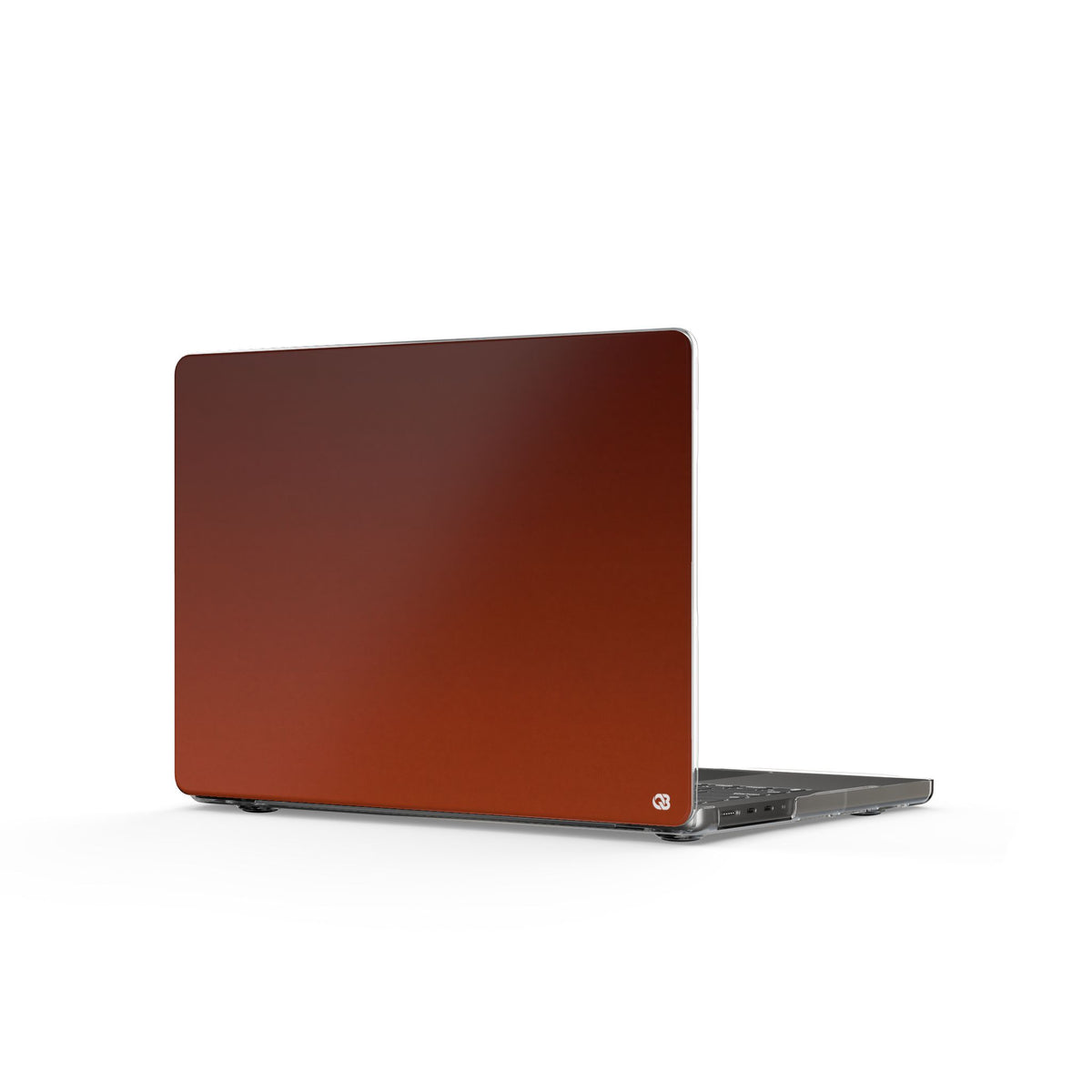 Burnt Amber Spectrum · Clear Hard Case for MacBook · Orange
