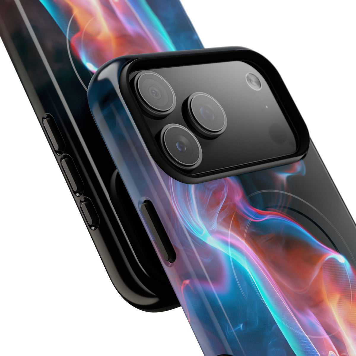 Neon Waveform · Tough 2.0 Magnetic Phone Case for iPhone · Black