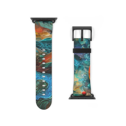 Solar Orbit Orange - Watch Band