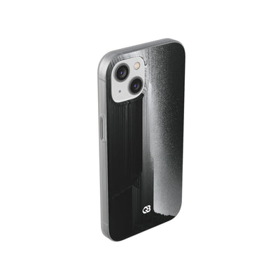 Black Lite Phone Case for iPhone - Brutalist Pixel Monolith