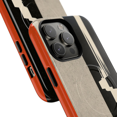 Orange Tough 2.0 Magsafe Phone Case for iPhone - Orange Monolith Rift