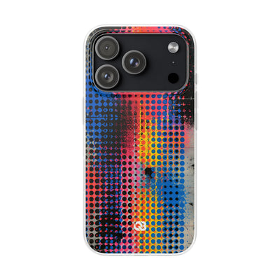 Chromatic Halftone Grid · Lite Phone Case for iPhone ·  Blue