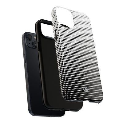 Black Tough 2.0 Magsafe Phone Case for iPhone - Obsidian Halftone Flux