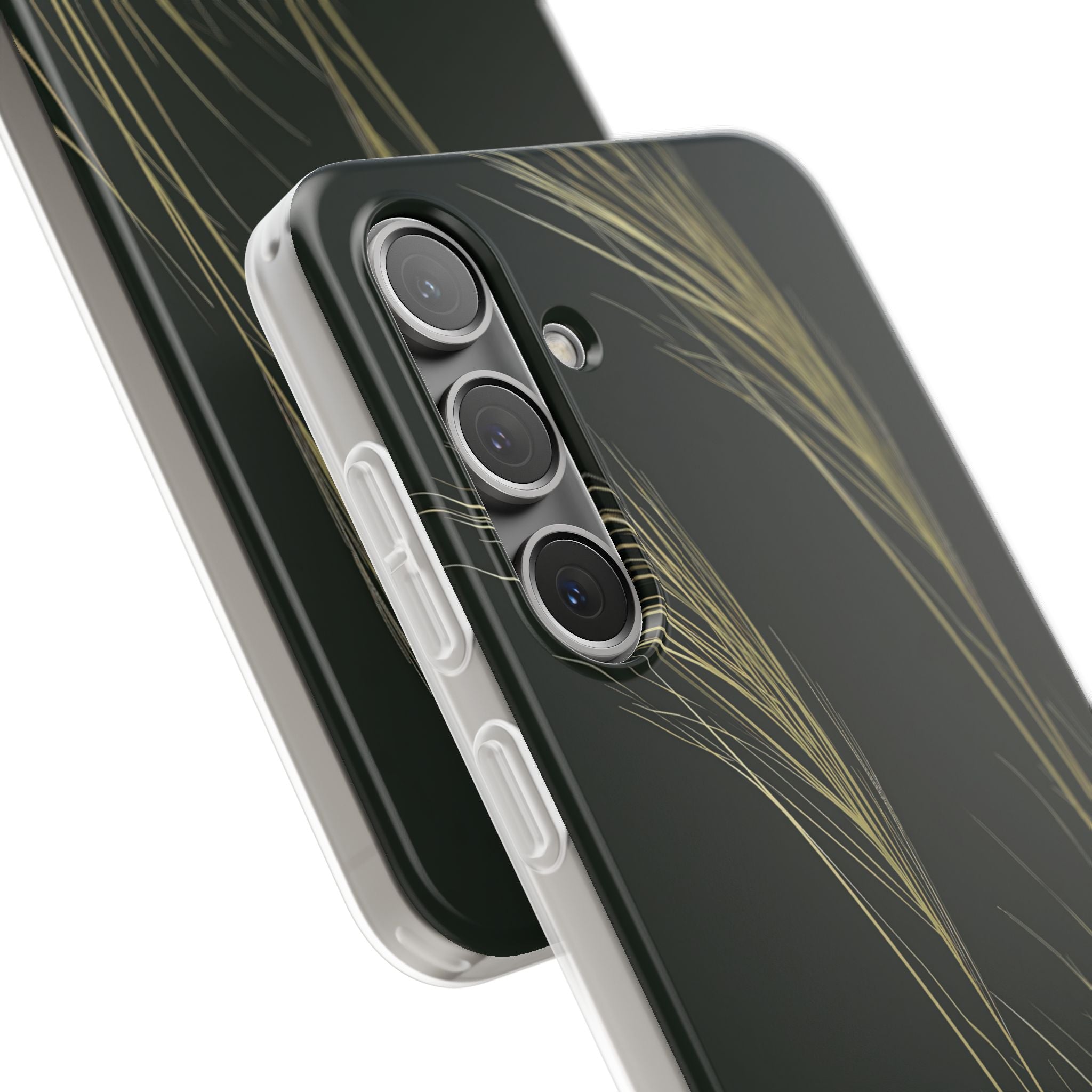 Green Lite Phone Case for Samsung - Midnight Gilded Grass
