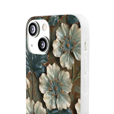Gilded Blossom Reverie · Lite Phone Case for iPhone ·  Teal