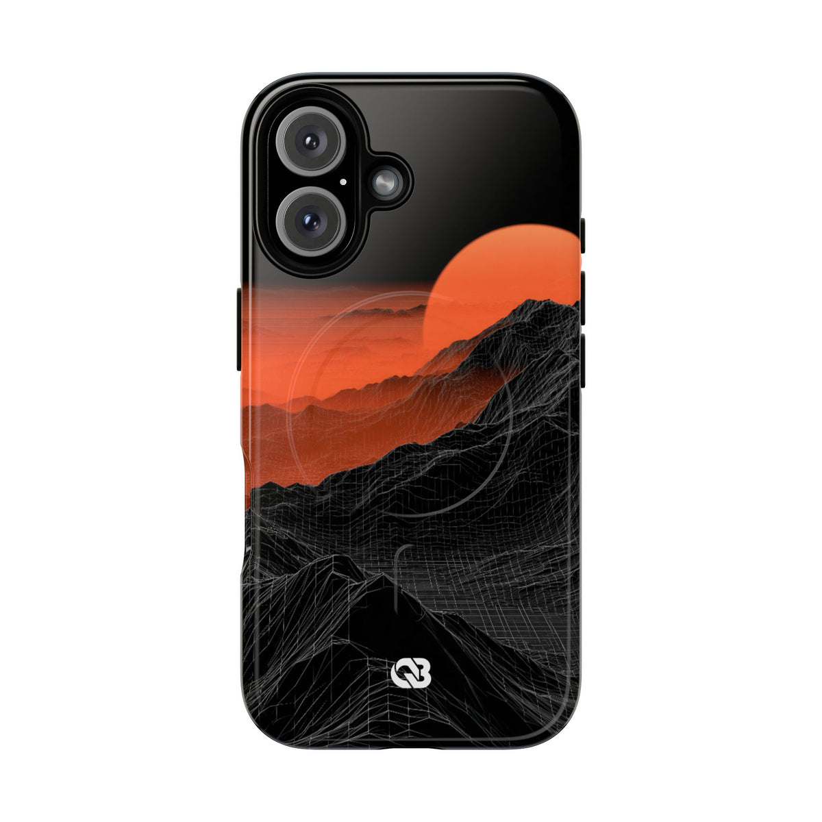 Solar Ridge Mesh · Tough 2.0 Magnetic Phone Case for iPhone · Black