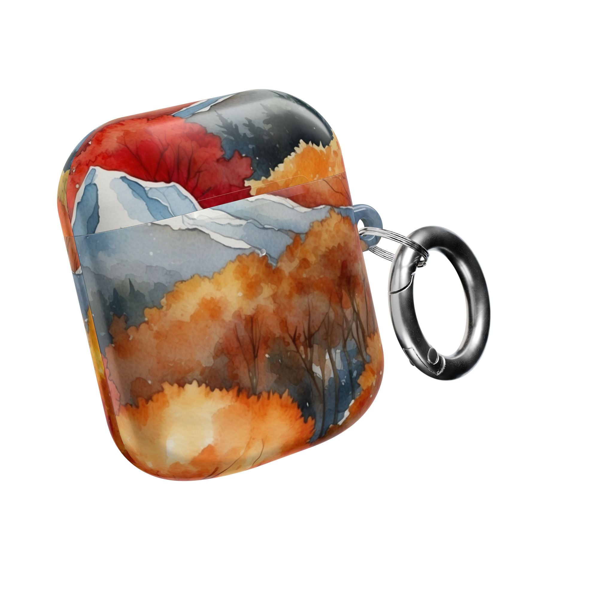 Snowcapped Ember Mountains - AirPods Case