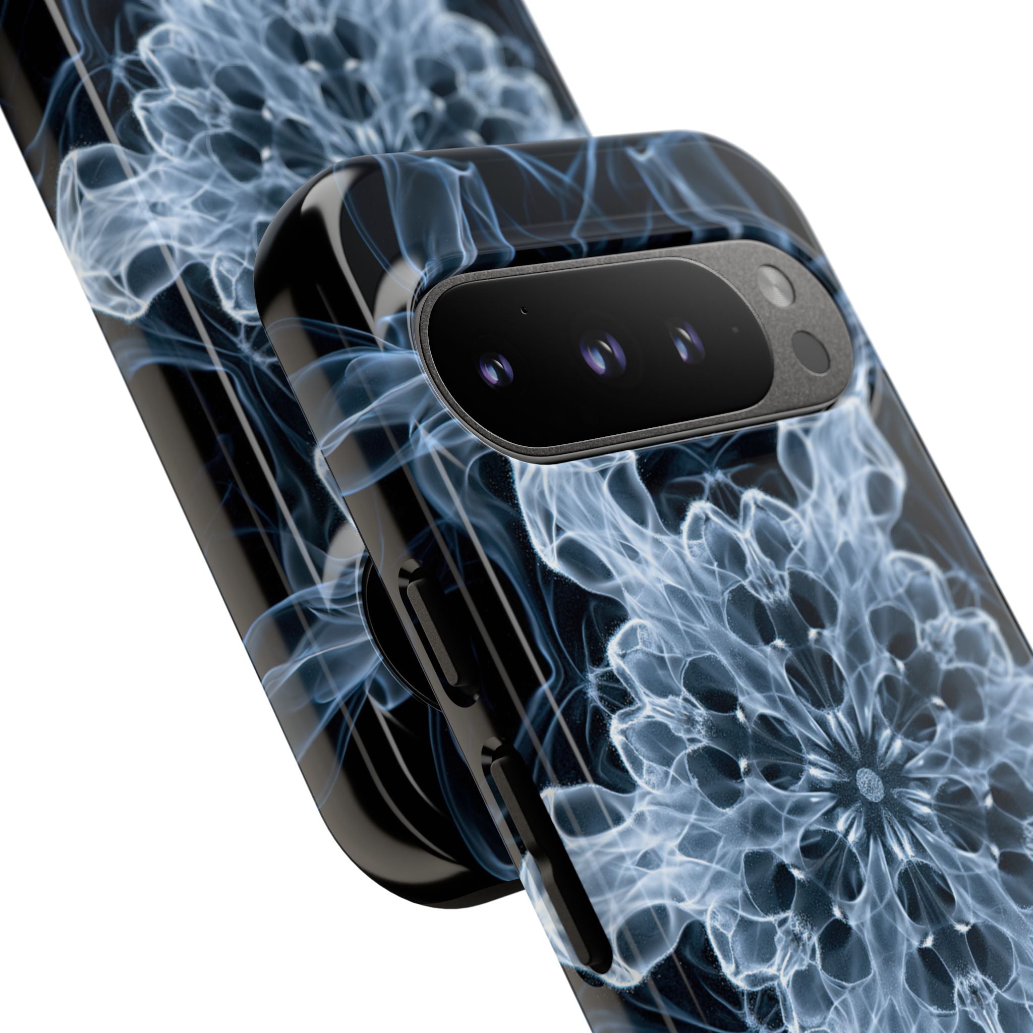 Blue Tough Phone Case for Google Pixel - Glacial Smoke Crown