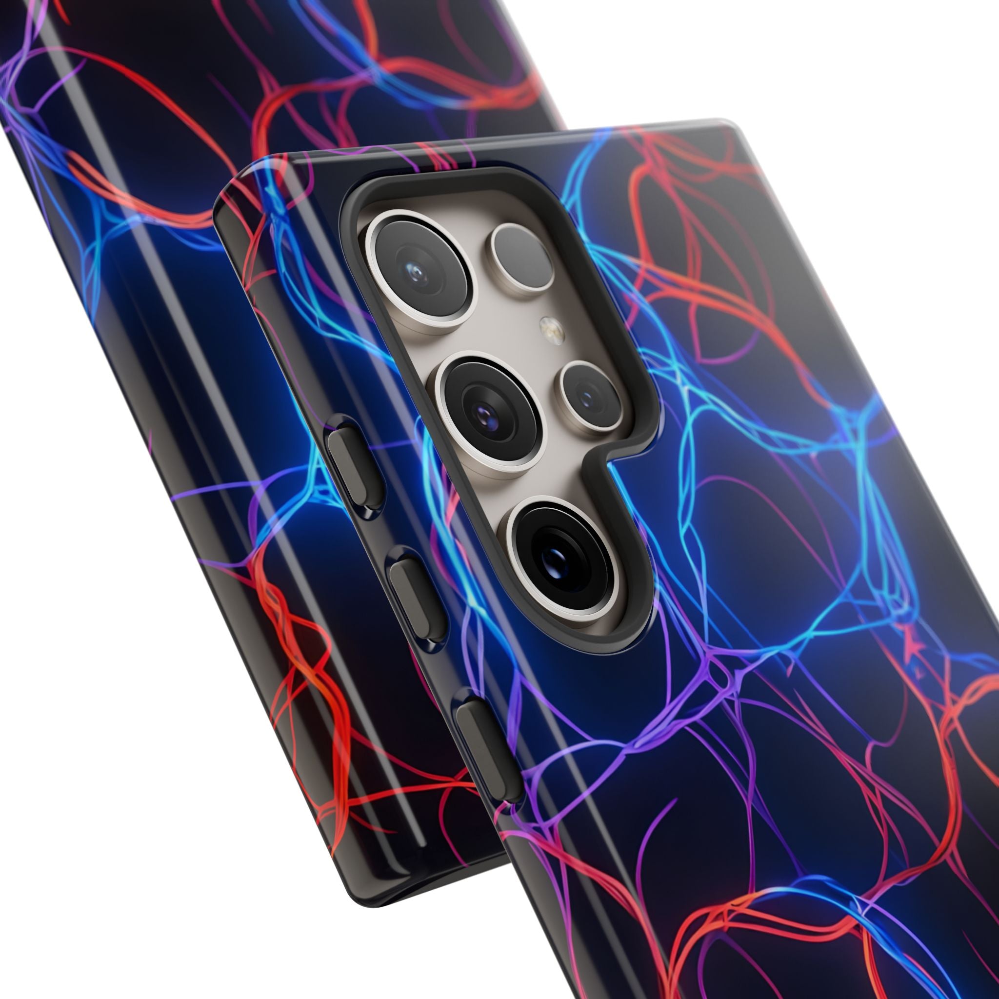 Electric Synapse Glow · Tough Handyhülle für Samsung