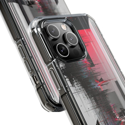 Black Impact MagSafe Phone Case for iPhone - Crimson Data Leak