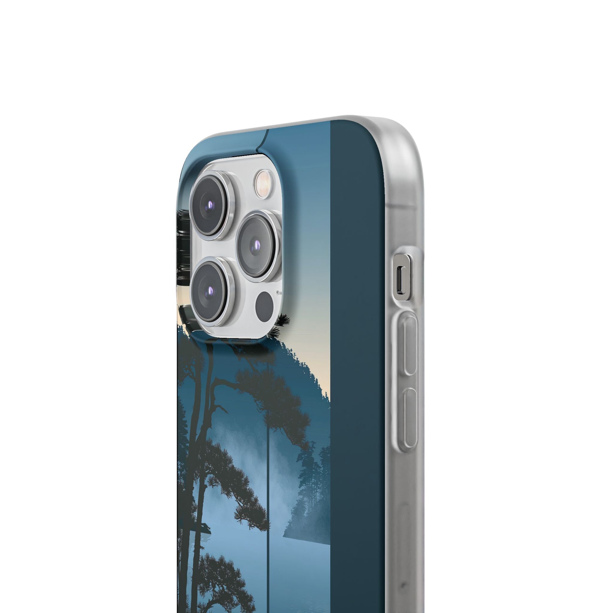 Blue Lite Phone Case for iPhone - Kyoto Mist Pine