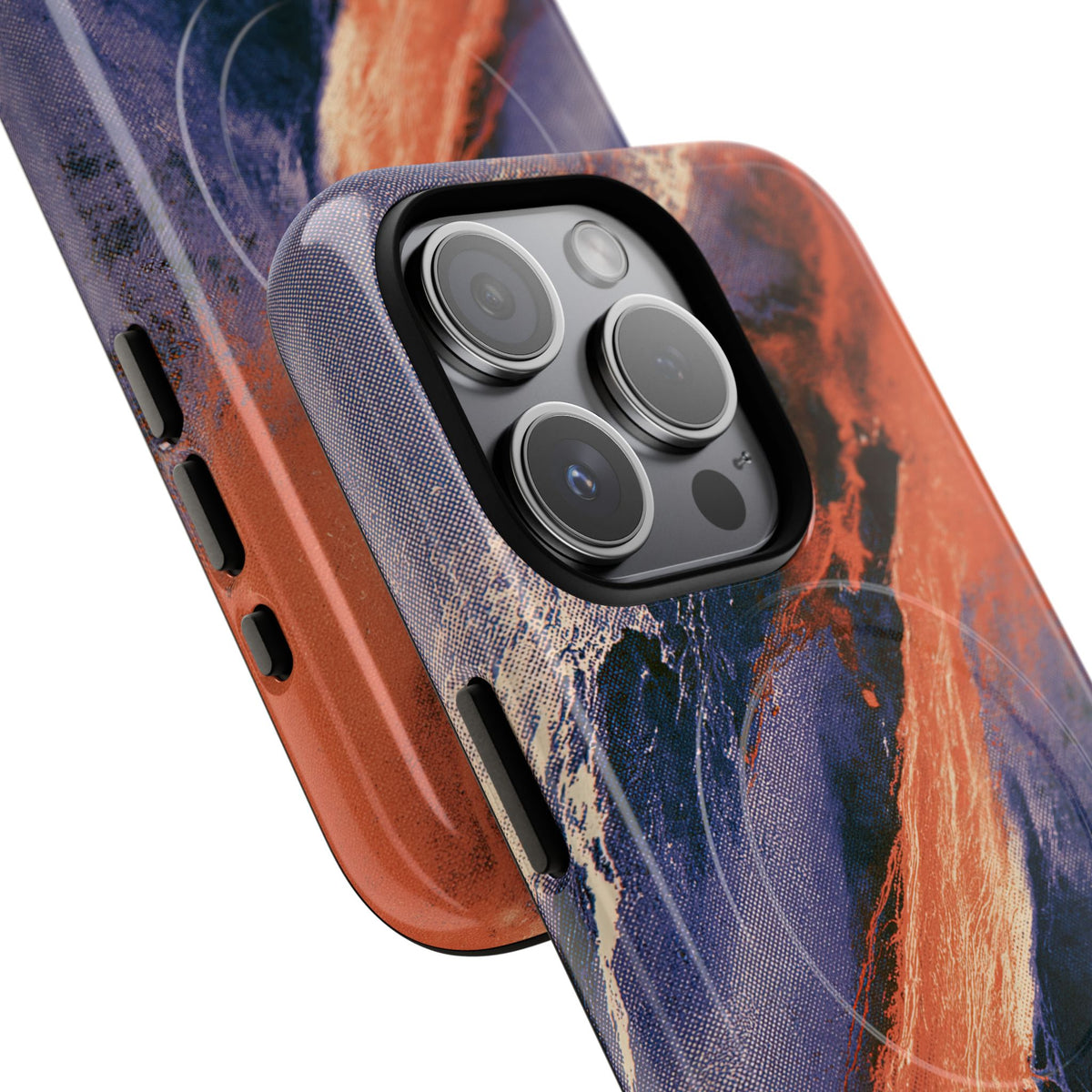 Solar Aura Drift · Tough 2.0 Magnetic Phone Case for iPhone · Orange
