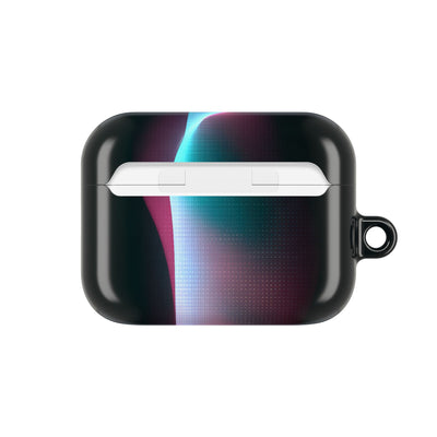 Neon Pixel Flow · Hard Case for AirPods & AirPods Pro · Black