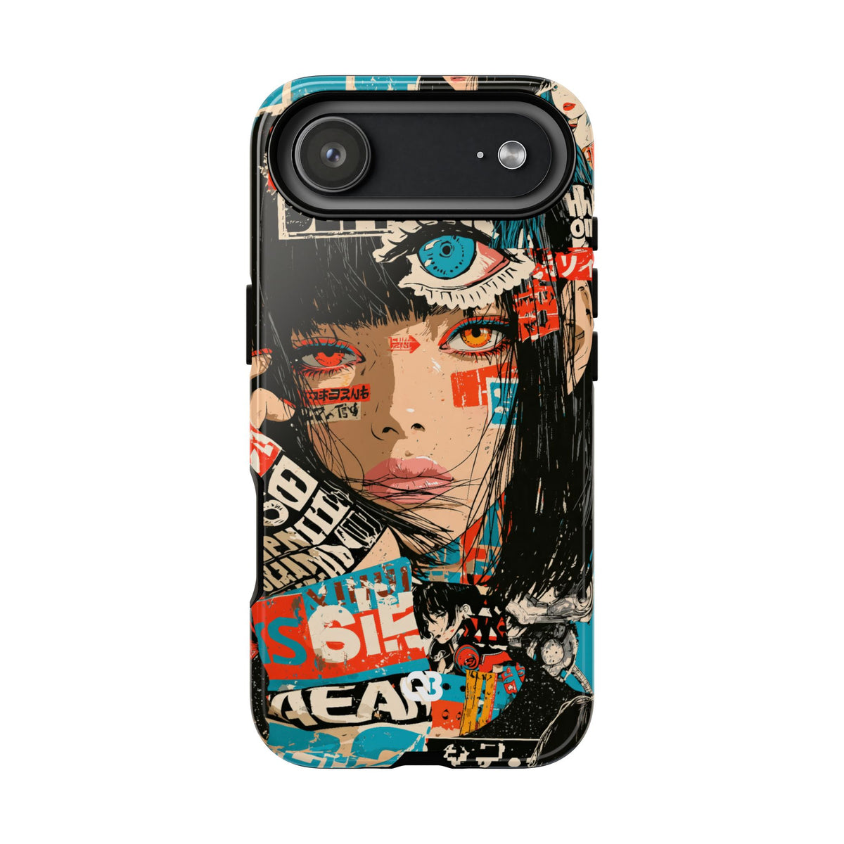 Shibuya Street Collage · Tough Phone Case for iPhone · Red