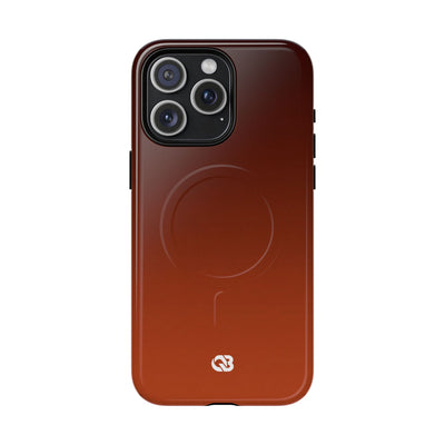Orange Tough 2.0 Magsafe Phone Case for iPhone - Obsidian Ember Fade
