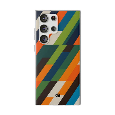 Angled Retro Mosaic · Soft Custodia per Samsung