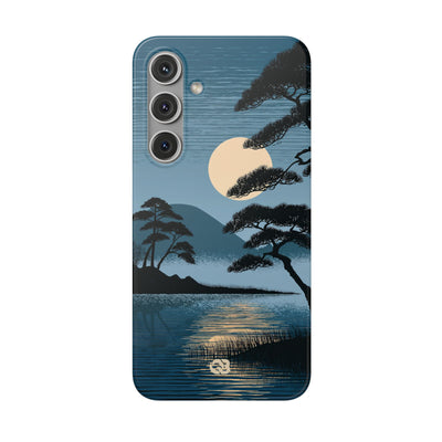 Blue Lite Phone Case for Samsung - Midnight Kyoto Pine