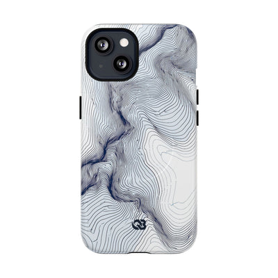Nordic Ridge Contour · Tough 2.0 Magnetic Phone Case for iPhone · White