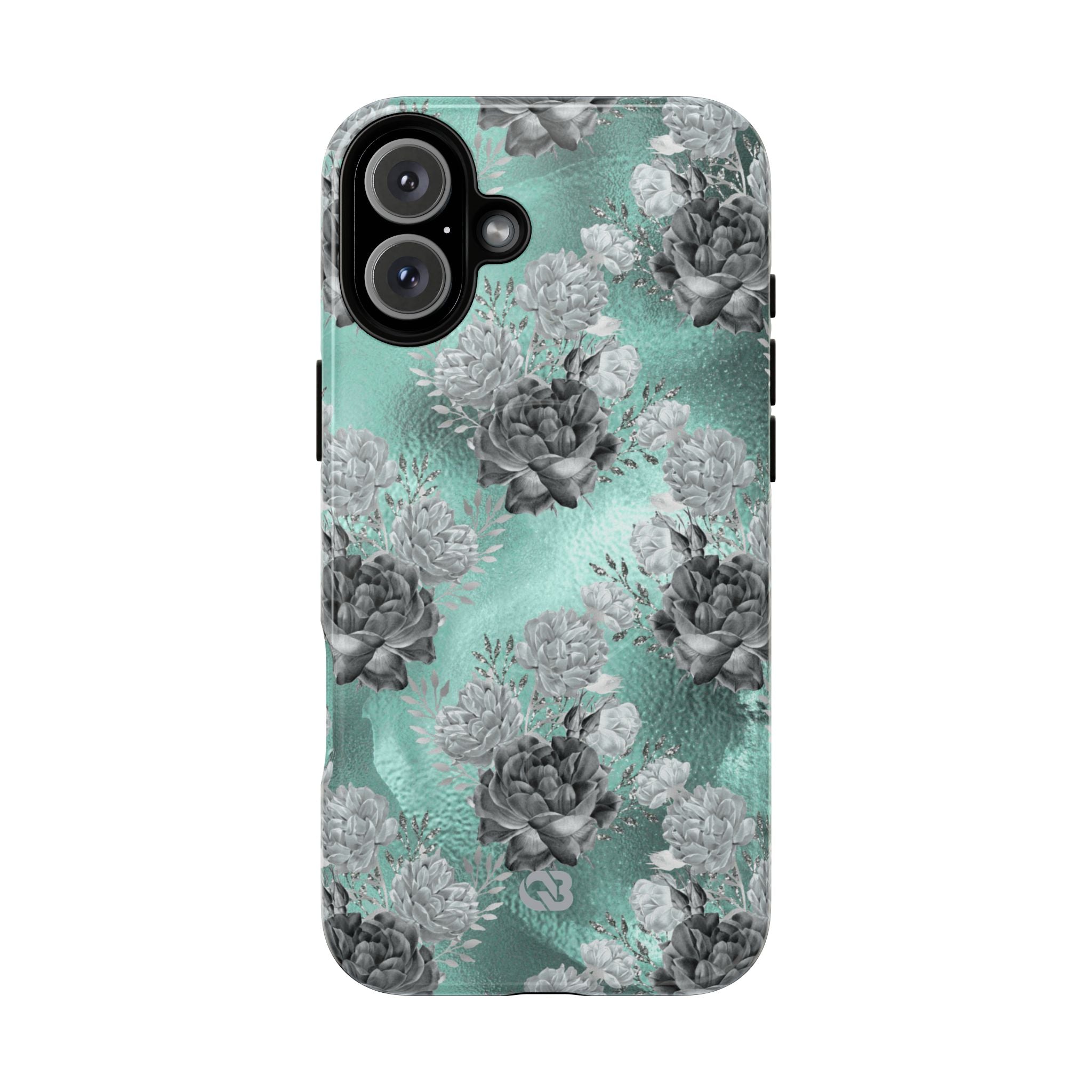 Frost Mint Floral · Tough+ Magsafe