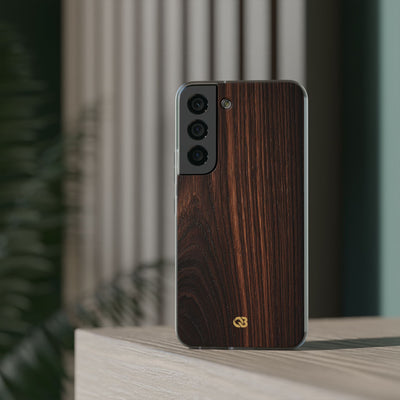 Brown Lite Phone Case for Samsung - Burnished Mahogany Grain