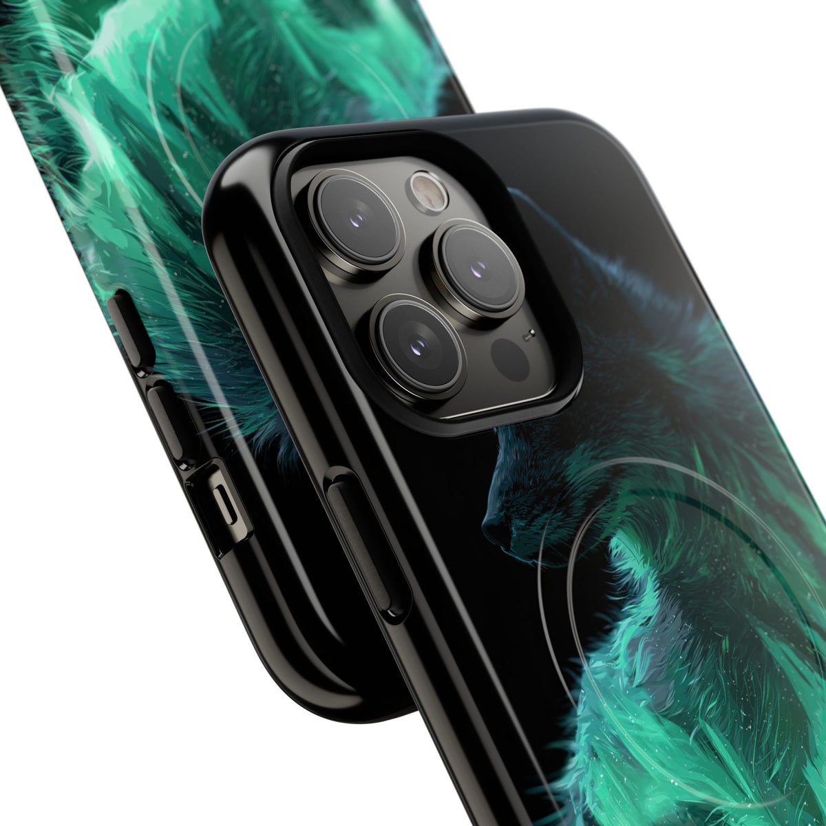 Nordic Aurora Fox · Tough 2.0 Magnetic Phone Case for iPhone · Teal