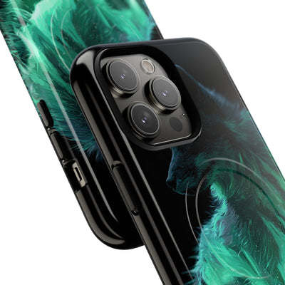 Nordic Aurora Fox · Tough 2.0 Magnetic Phone Case for iPhone · Teal
