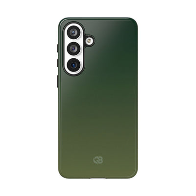 Green Tough Phone Case for Samsung - Shadow Moss Grain