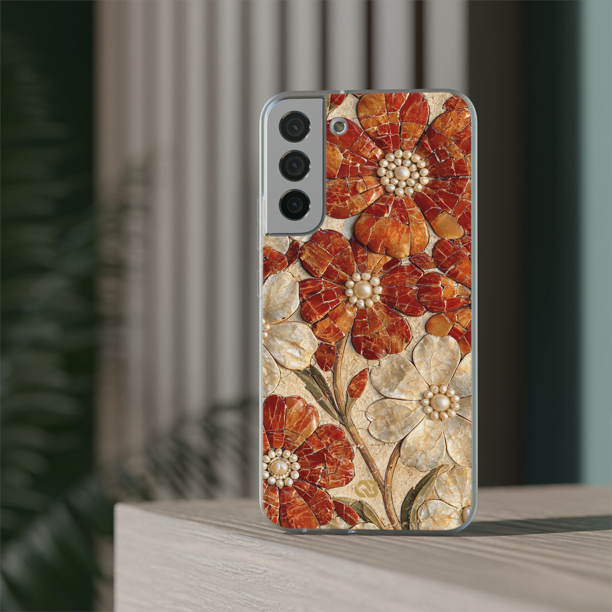 Carnelian Pearl Bloom · Lite Phone Case for Samsung · Orange