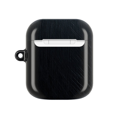 Brushed Obsidian Steel · Hard Case for AirPods & AirPods Pro · Black