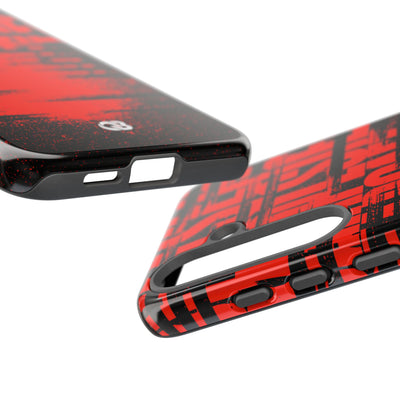 Crimson Redaction · Tough Phone Case for Samsung · Black