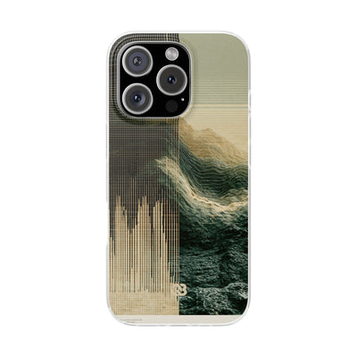 Beige Lite Phone Case for iPhone - Veridian Data Ridge