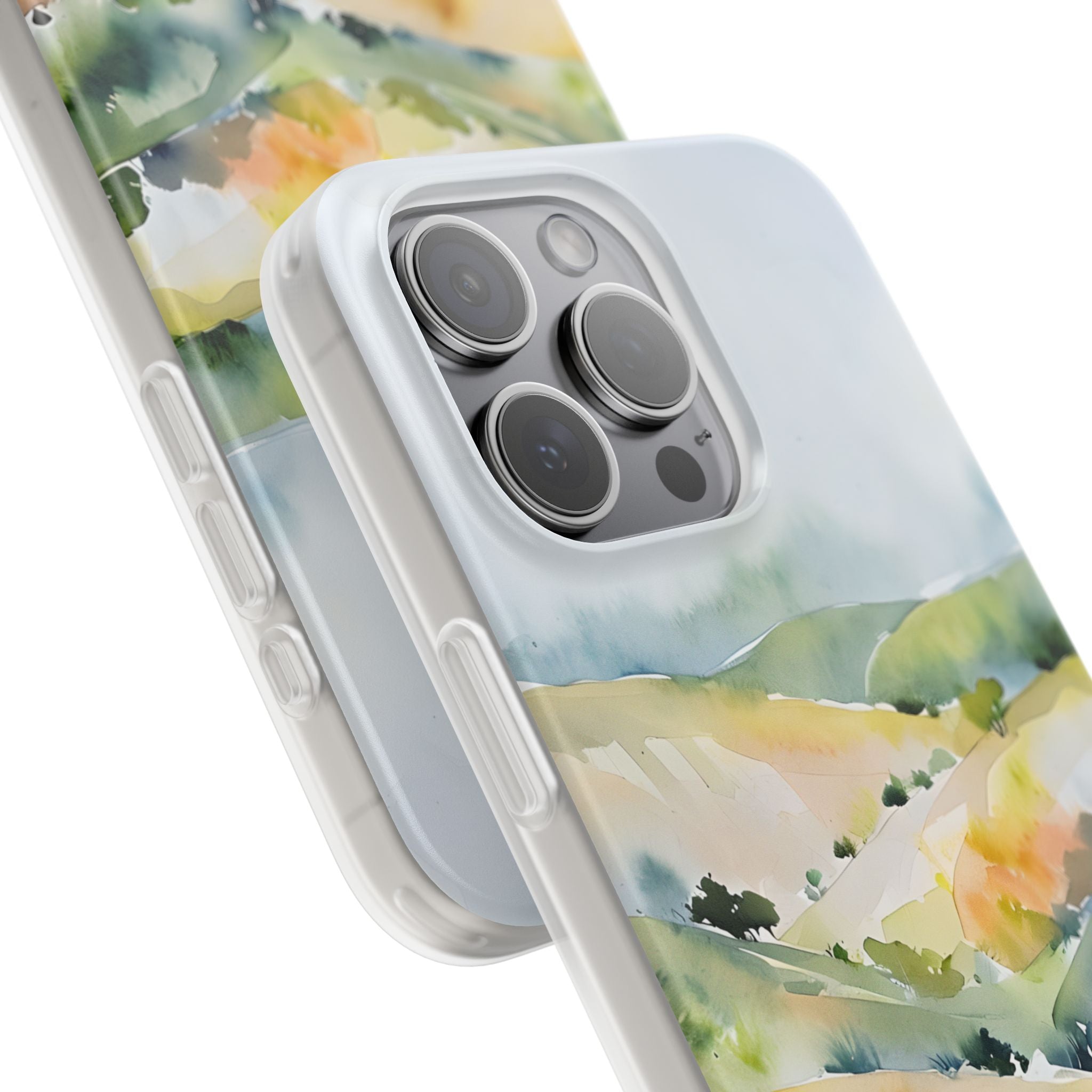 Verdant Mist Valleys · Soft Phone Case for iPhone
