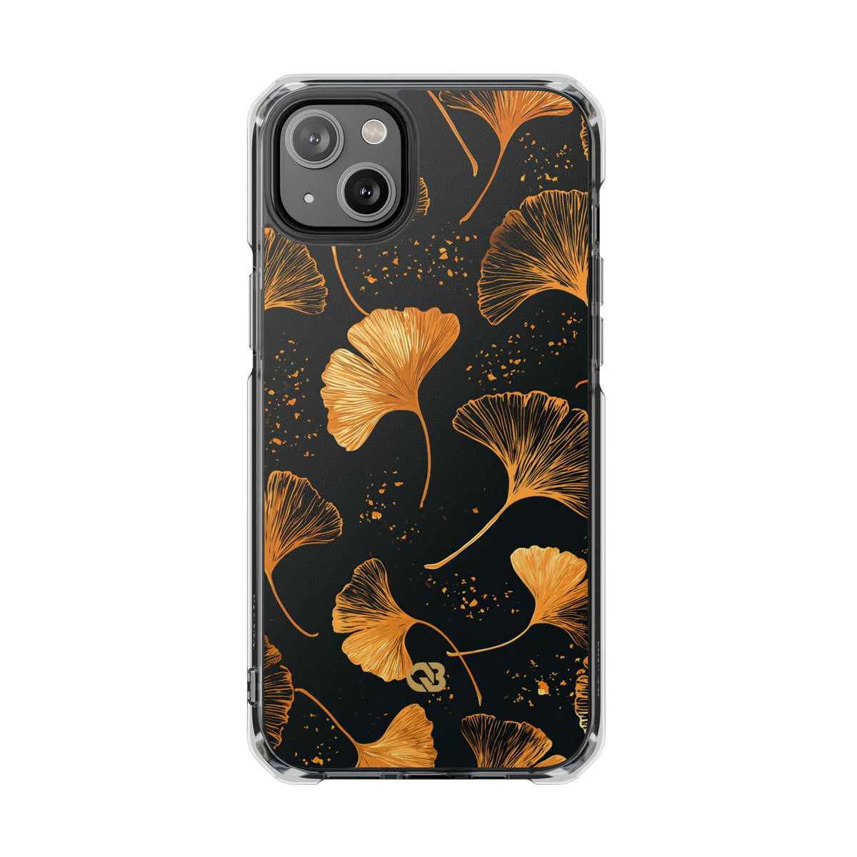 Gilded Ginkgo · Clear Impact Magnetic Phone Case for iPhone · Gold