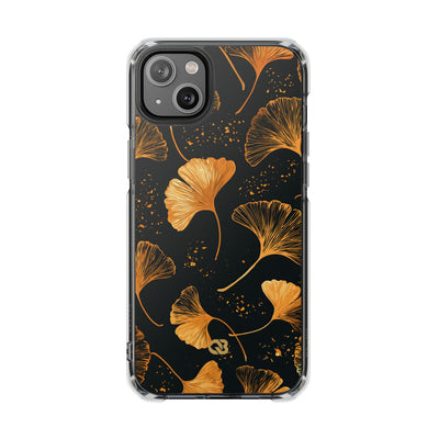 Gilded Ginkgo · Clear Impact Magnetic Phone Case for iPhone · Gold