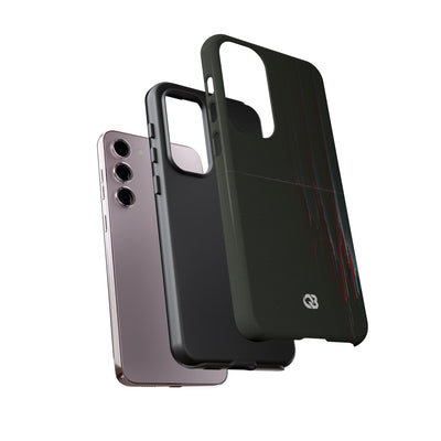 Black Tough Phone Case for Samsung - Corrupted Data Stream