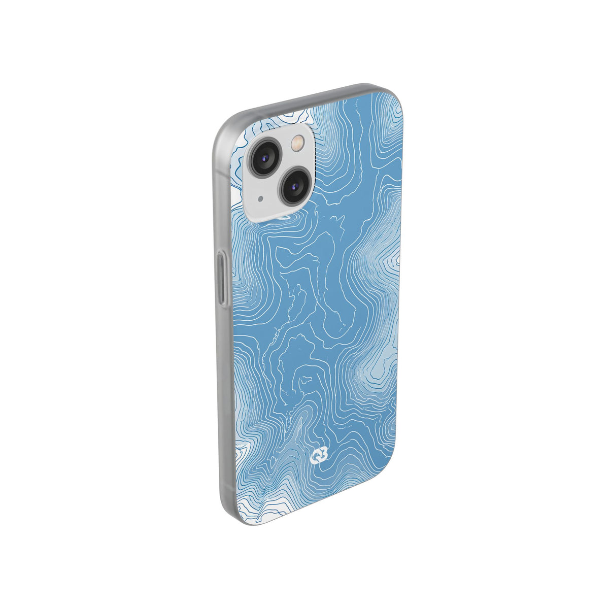 Glacial Basin Topo · Lite Phone Case for iPhone ·  Blue