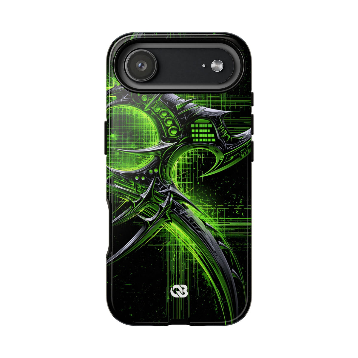 Cyber Sigil Grid · Tough Phone Case for iPhone · Green