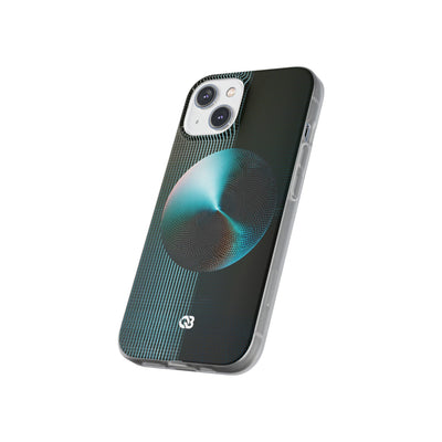 Blue Lite Phone Case for iPhone - Cyan Vector Sphere