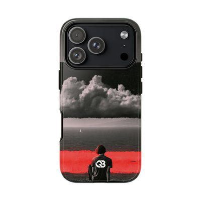 Crimson Horizon · Tough Phone Case for iPhone · Black