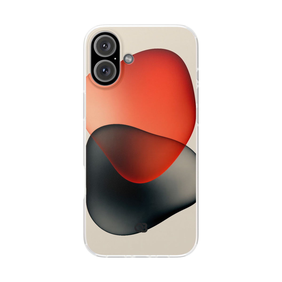Translucent Crimson Form · Lite Phone Case for iPhone ·  Red