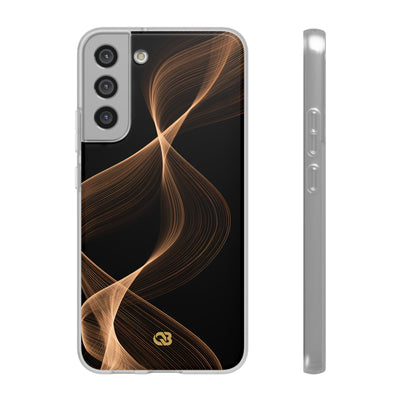 Brown Lite Phone Case for Samsung - Copper Silk Wave