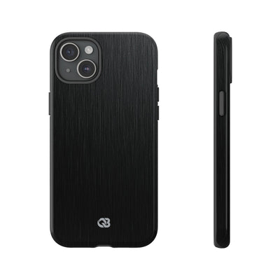 Obsidian Brushed Steel · Tough Phone Case for iPhone · Black