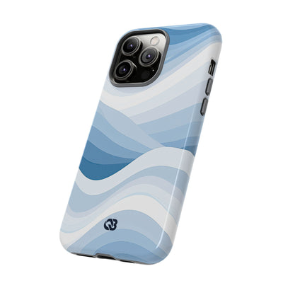 Blue Tough Phone Case for iPhone - Glacial Indigo Flow