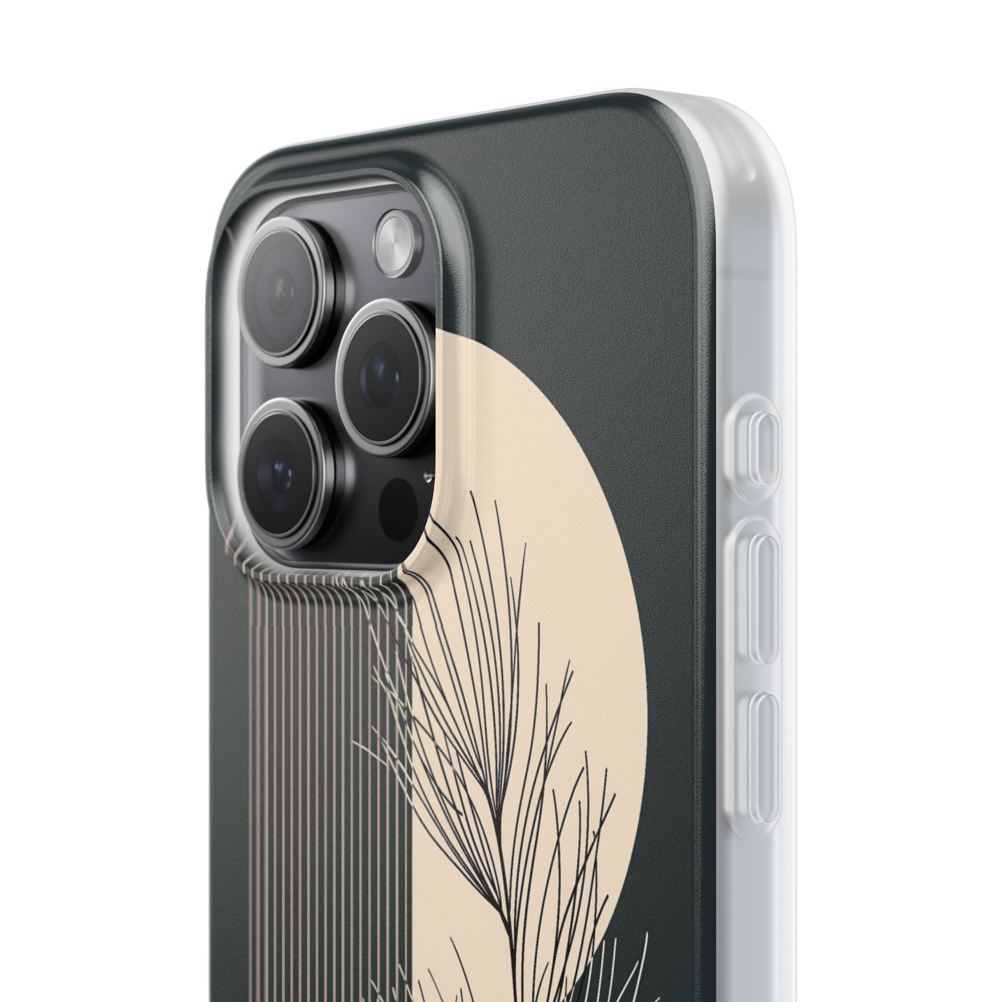 Black Lite Phone Case for iPhone - Obsidian Sand Willow