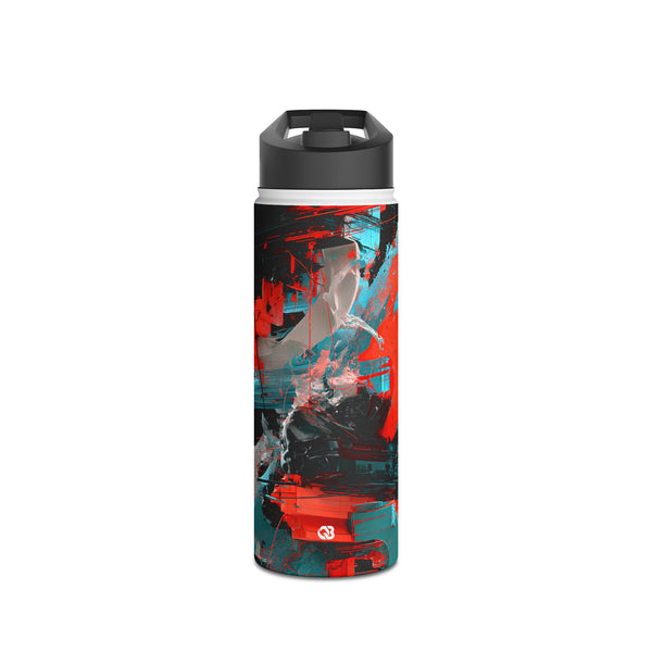 Fragmented Cyber Core · Insulated Water Bottle · Black