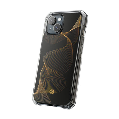 Gold Impact MagSafe Phone Case for iPhone - Burnished Bronze Helix